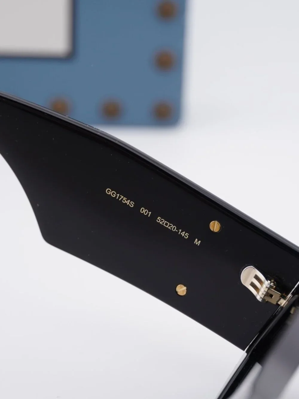 Gucci GG1754S 001 Square Sunglasses - Black / Grey